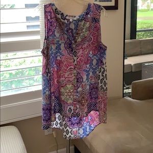 Button down light top